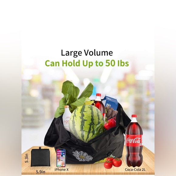 3 Pack Foldable Shopping Bags NWOT - Picture 2 of 5